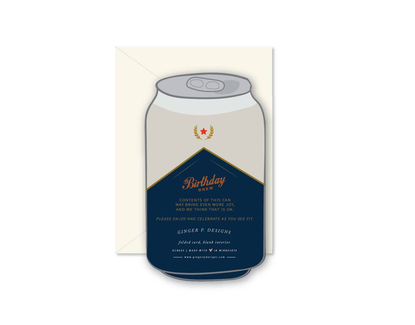Birthday Brew die - cut Greeting Card - La Vie Est Belle
