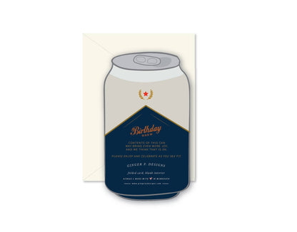 Birthday Brew die - cut Greeting Card - La Vie Est Belle