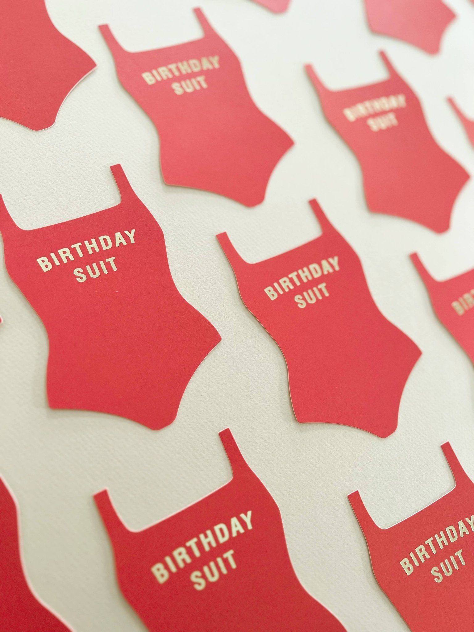 Birthday Suit Flat Greeting Card - La Vie Est Belle