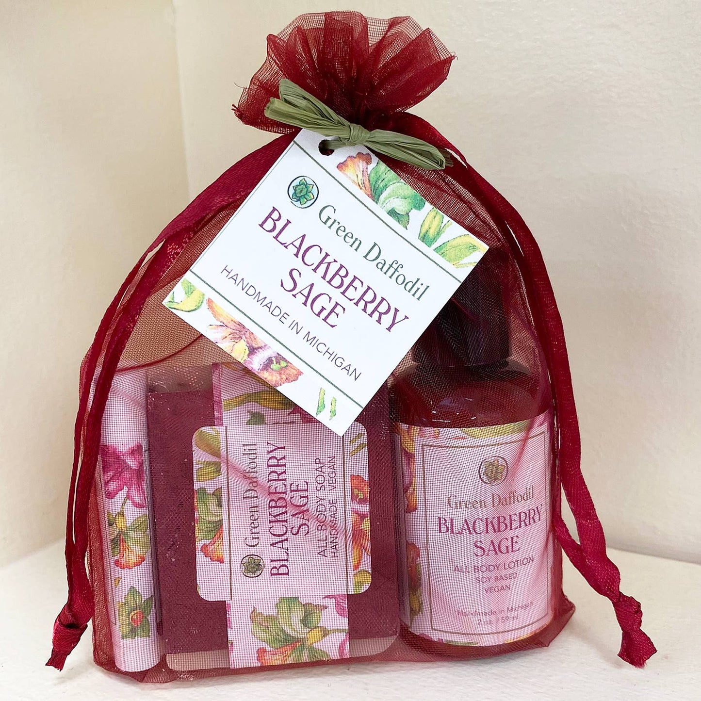 Blackberry Sage Organdy Quartet Gift Set - La Vie Est Belle
