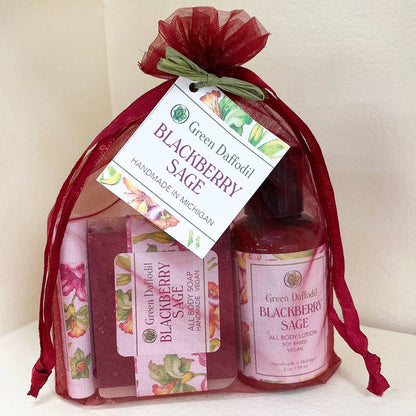 Blackberry Sage Organdy Quartet Gift Set - La Vie Est Belle