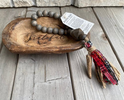 Blessing Beads - Wisdom from the Woods (Flannel Shirt) - La Vie Est Belle