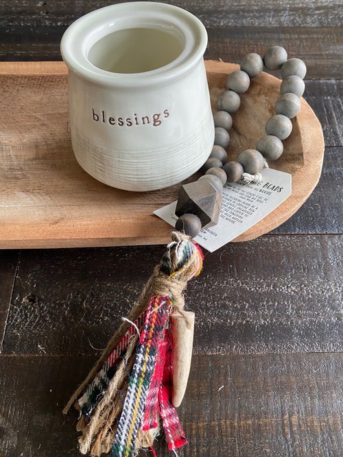 Blessing Beads - Wisdom from the Woods (Flannel Shirt) - La Vie Est Belle