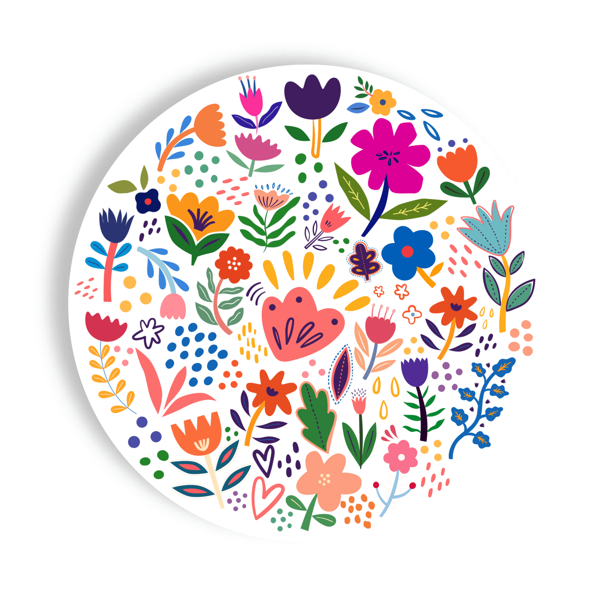 Blossoming Medley Paper Plates (16 - Count) - La Vie Est Belle