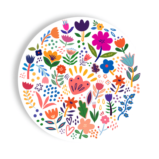 Blossoming Medley Paper Plates (16 - Count) - La Vie Est Belle