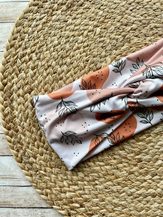 Boho Leaves Knit Twist Headband - La Vie Est Belle