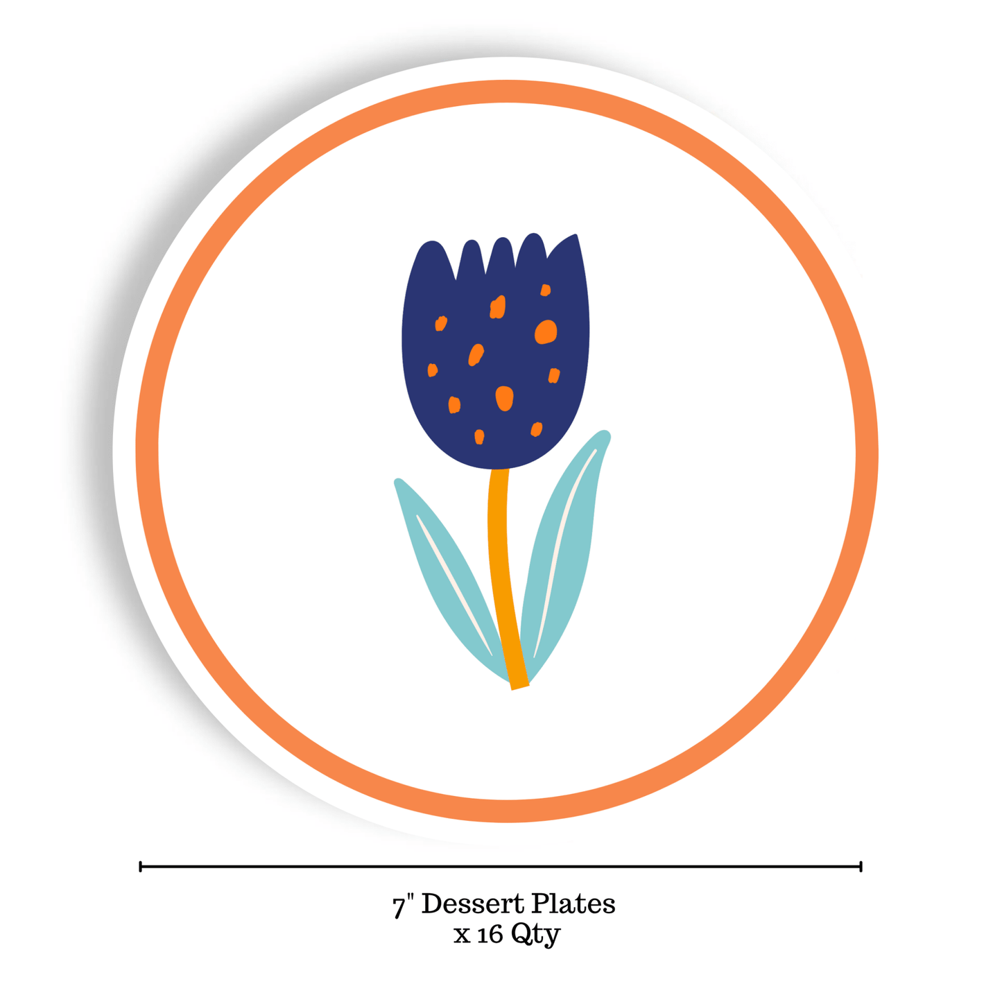 Bold Botanical Apps & Dessert Paper Plates (16 - Count) - La Vie Est Belle