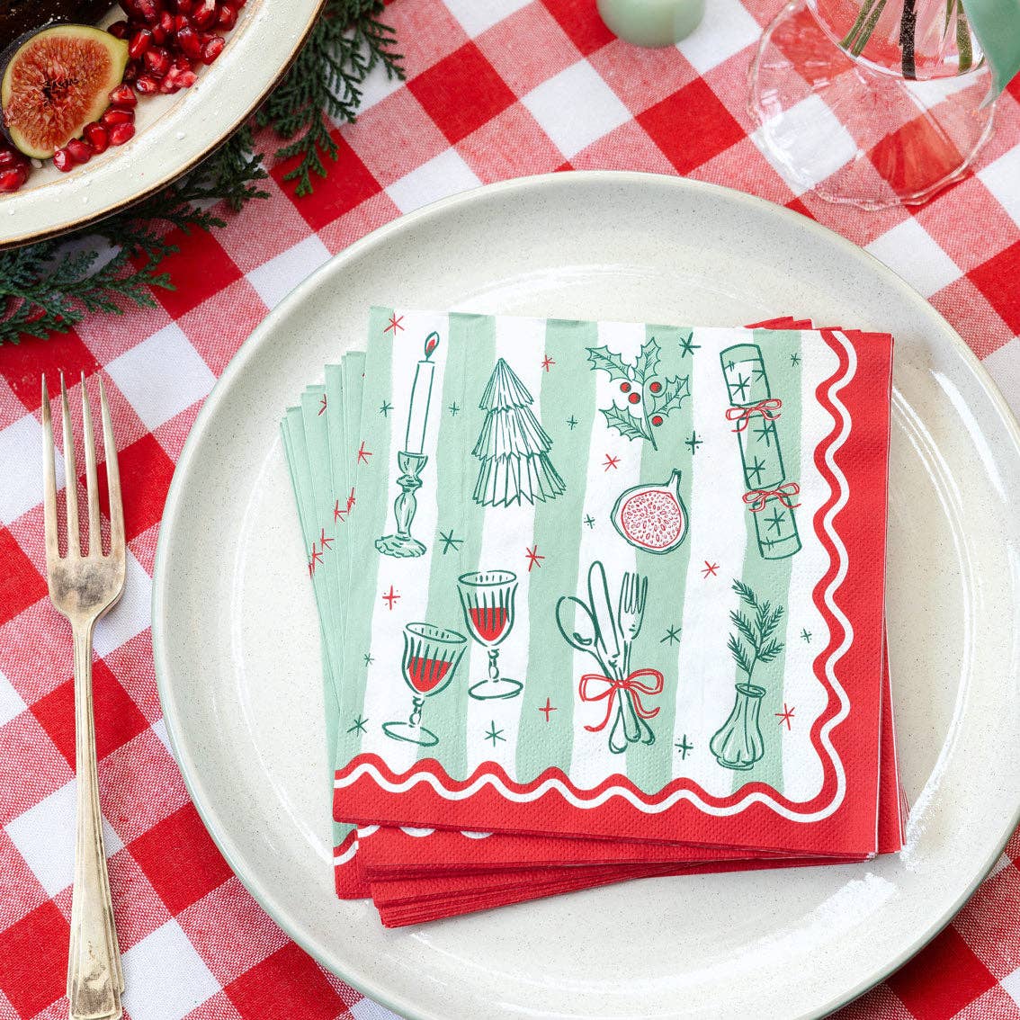 Bon Noel Napkins - 20 Pack| Christmas Decor | - La Vie Est Belle