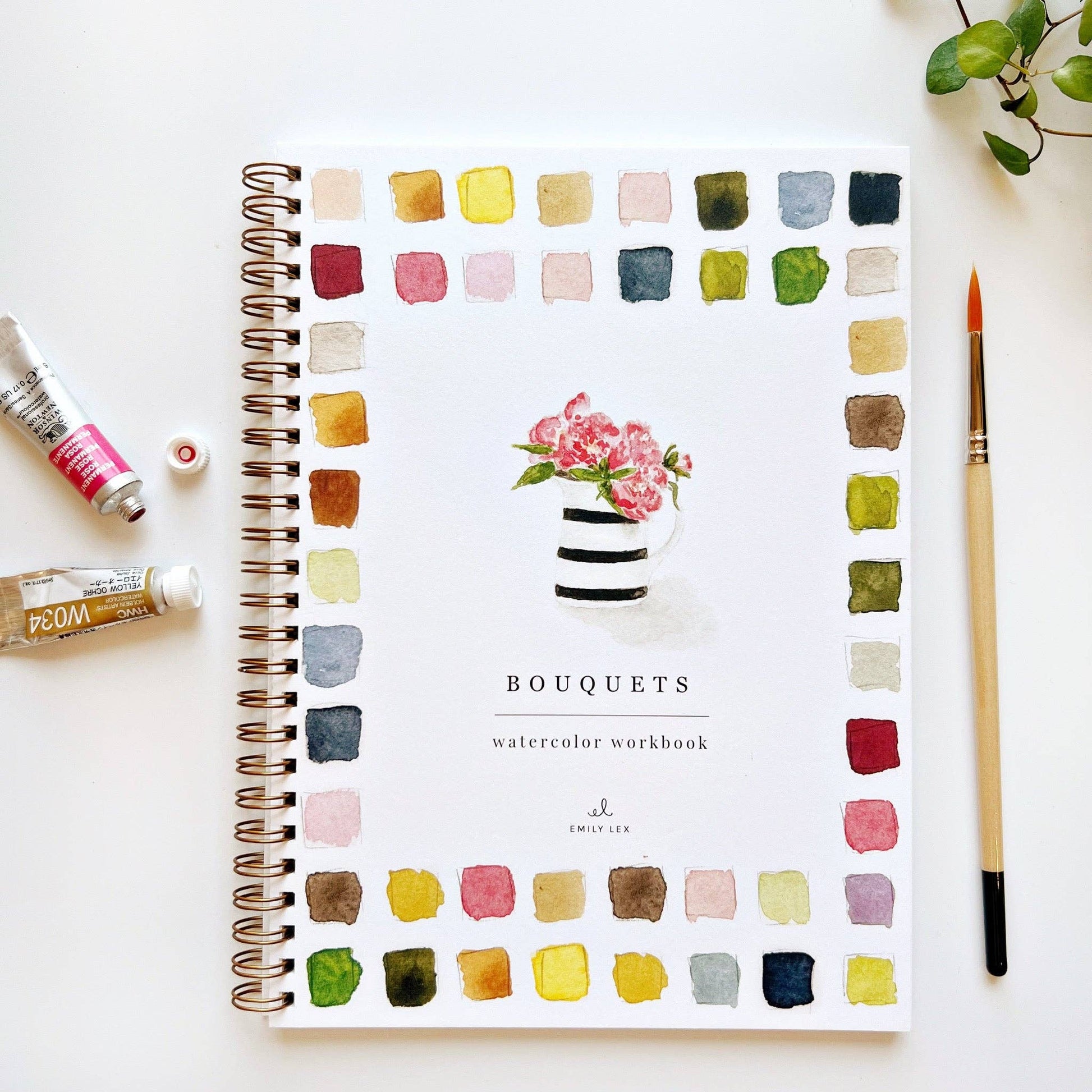 Bouquets Watercolor Workbook - La Vie Est Belle