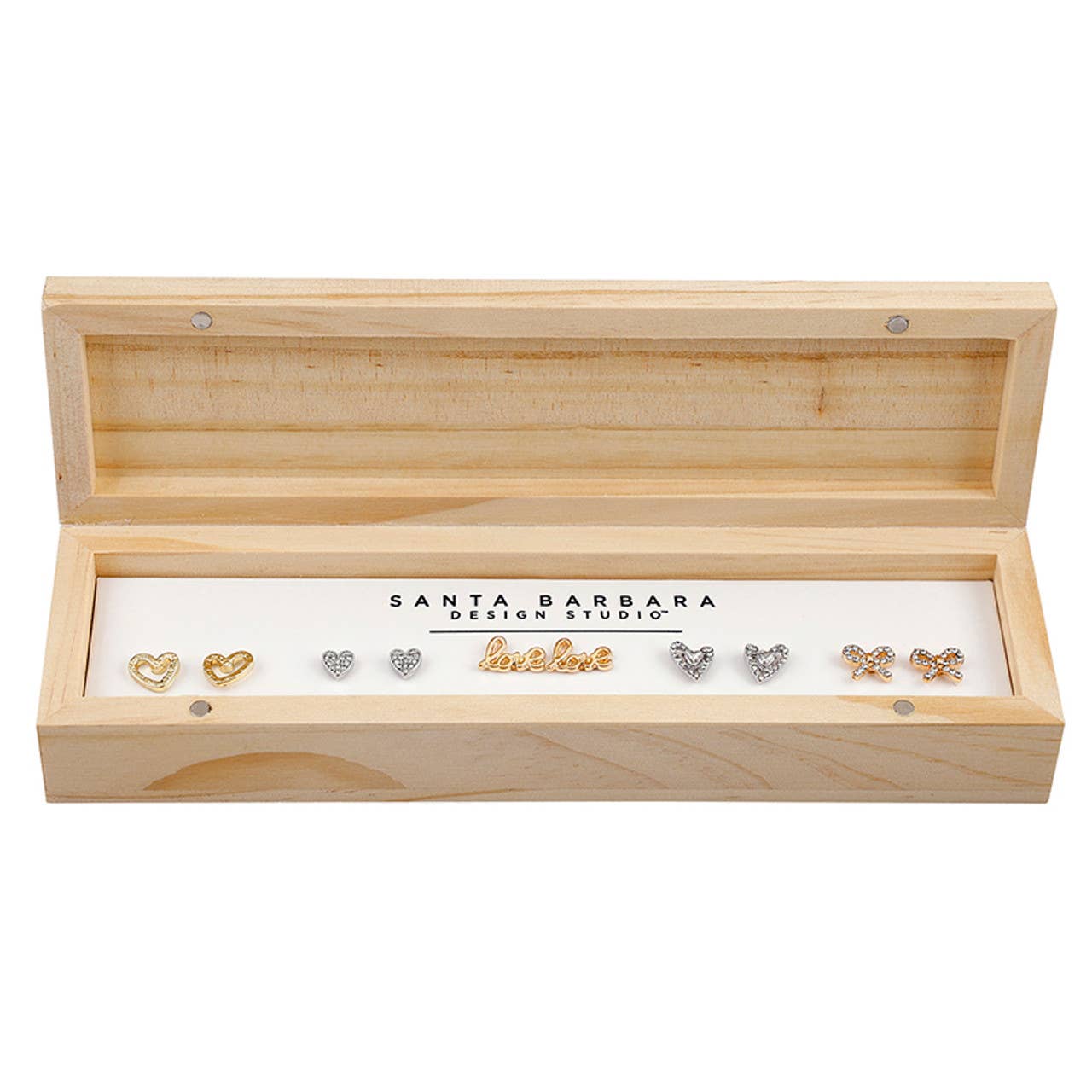 Boxed Earring Set - Hearts - La Vie Est Belle