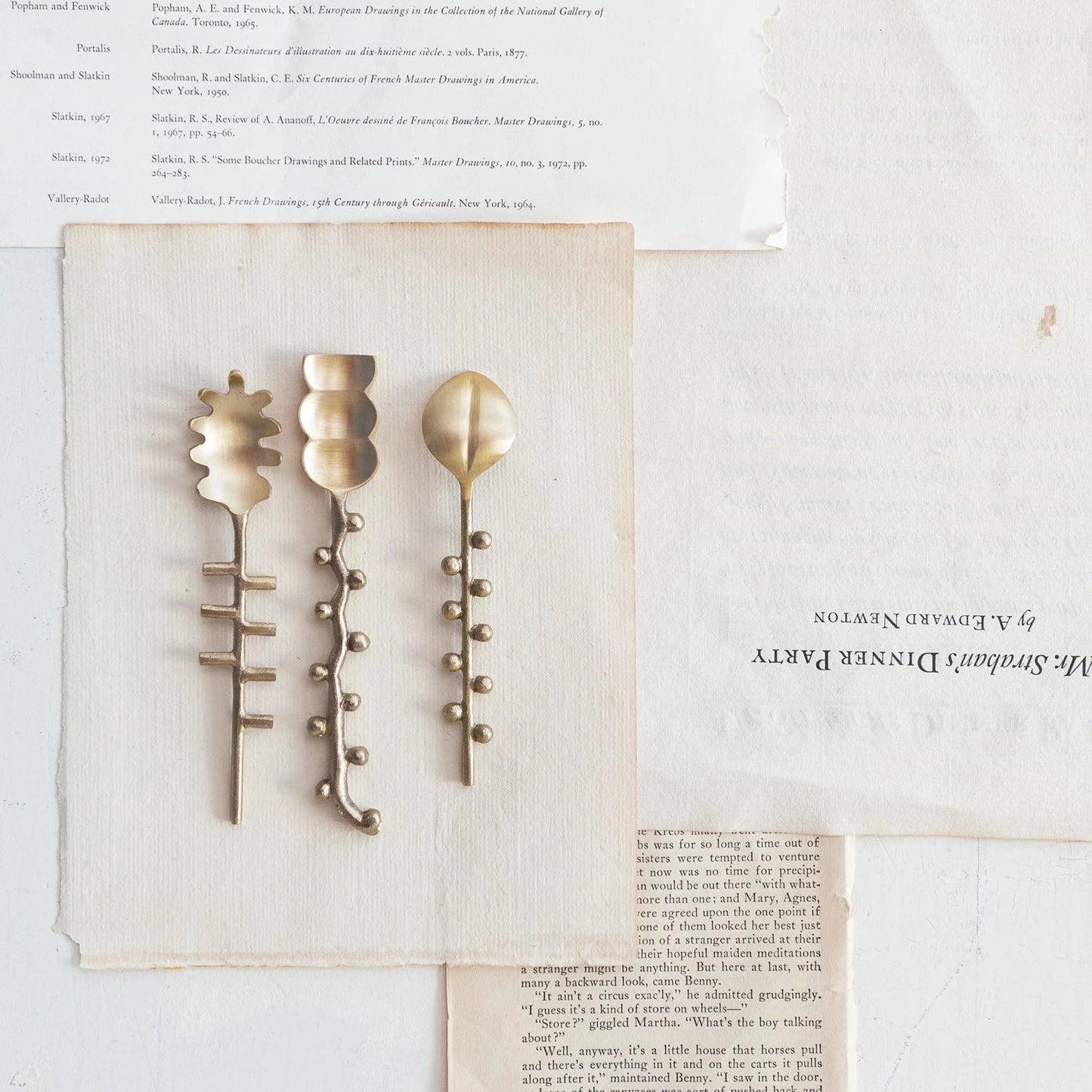 Brass Formed Spoon, 3 Styles - La Vie Est Belle