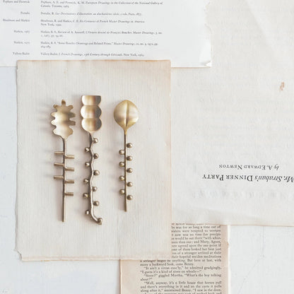 Brass Formed Spoon, 3 Styles - La Vie Est Belle
