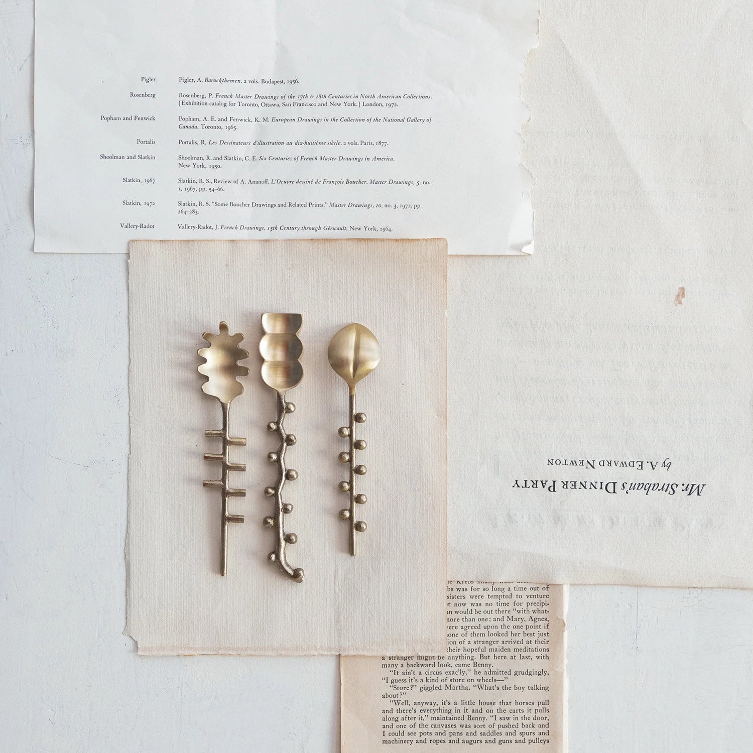 Brass Formed Spoon, 3 Styles - La Vie Est Belle