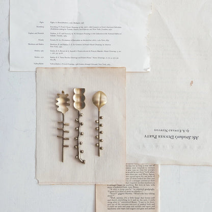 Brass Formed Spoon, 3 Styles - La Vie Est Belle