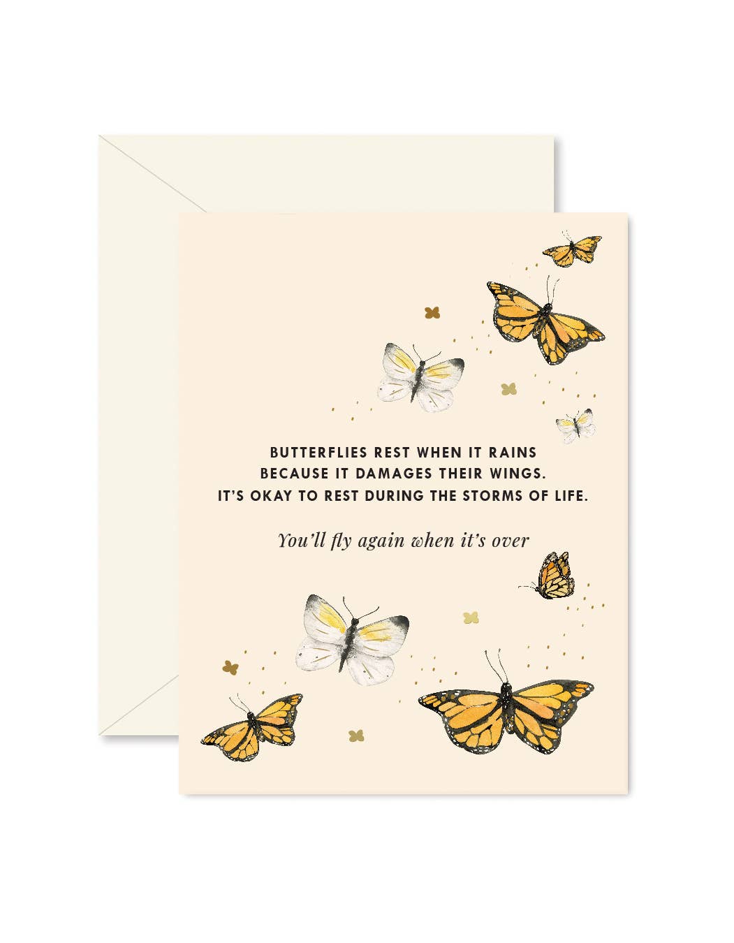 Butterfly Wings Greeting Card - La Vie Est Belle