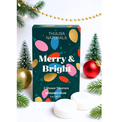 Holiday Shower Steamers (Bergamot Plum), 2 Pack