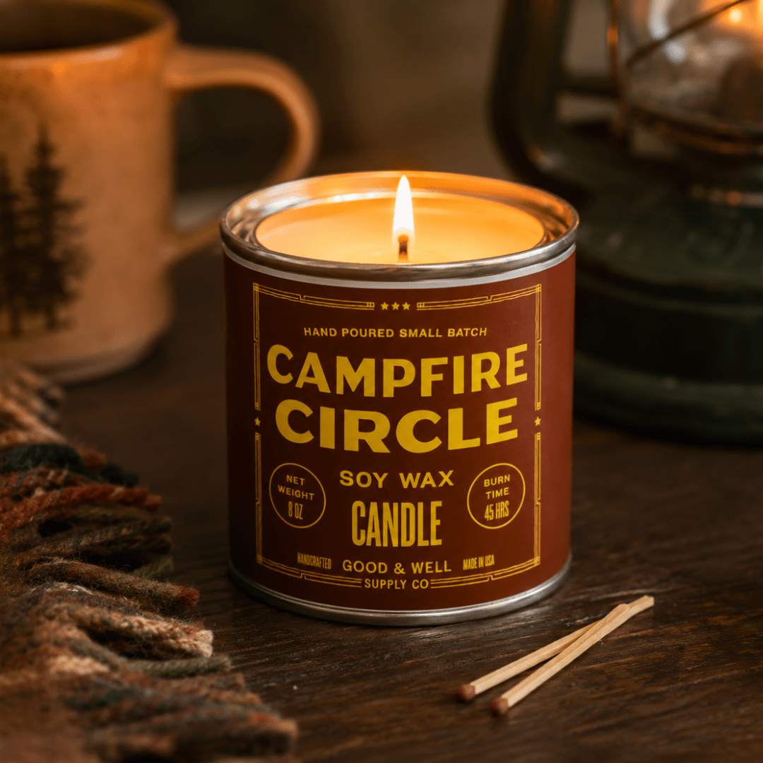 Campfire Circle Soy Candle - Fall Collection - La Vie Est Belle