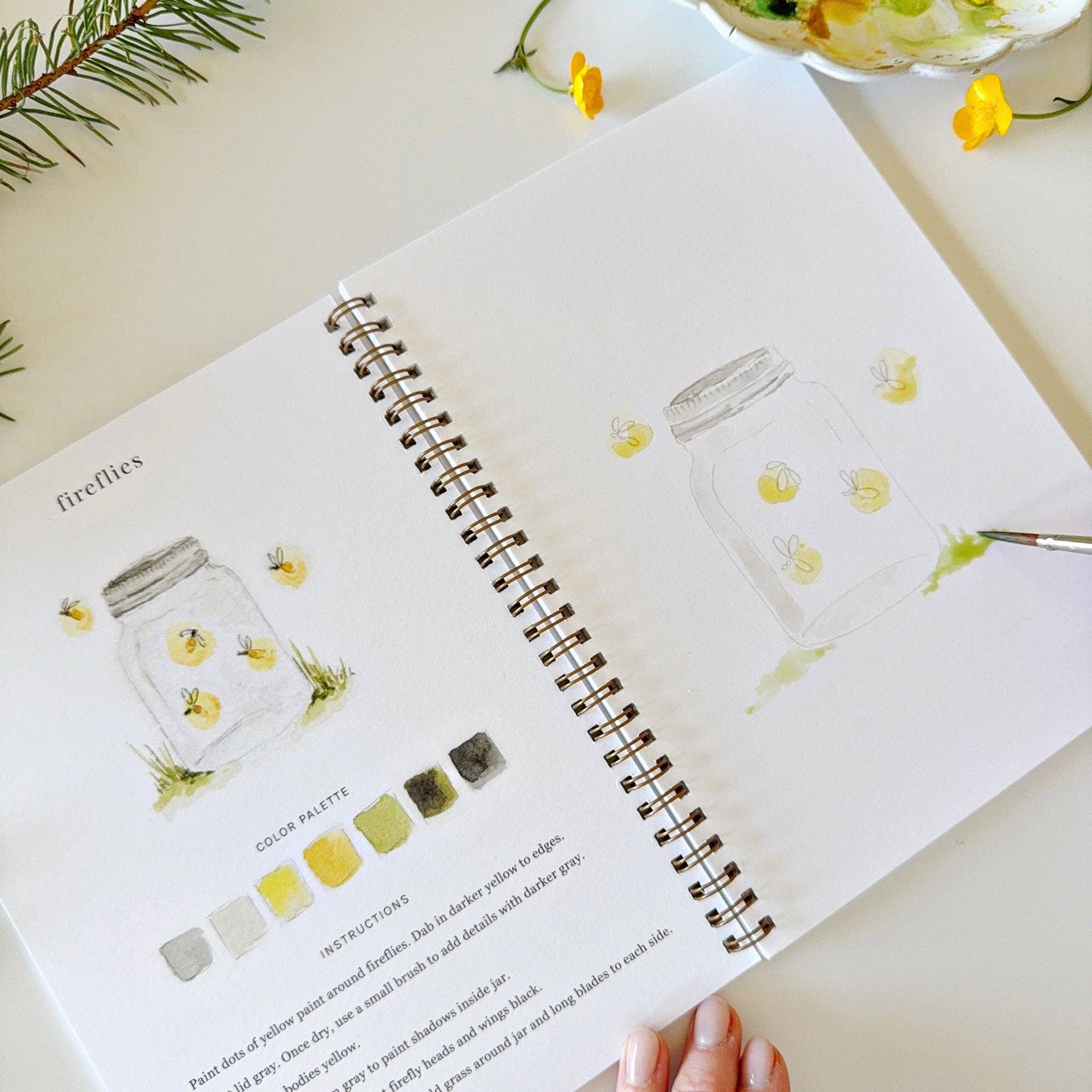Camping watercolor workbook - La Vie Est Belle