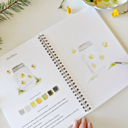 Camping watercolor workbook - La Vie Est Belle