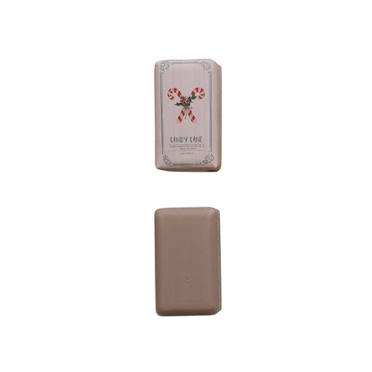 Candy Cane Scented Olive Oil & Shea Butter Milled Bar Soap - La Vie Est Belle