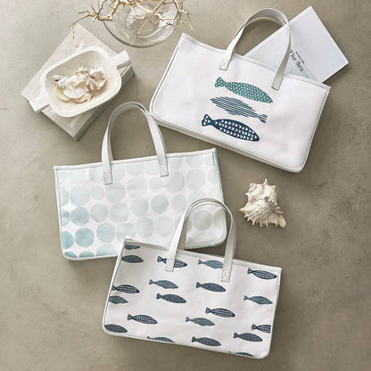Canvas Tote - Coastal Fish - La Vie Est Belle