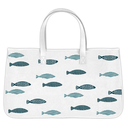 Canvas Tote - Coastal Fish - La Vie Est Belle