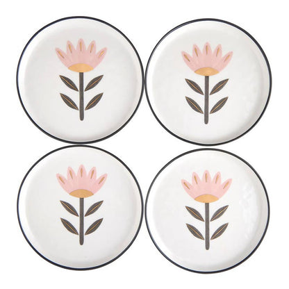 Ceramic Flower Appetizer Plates - La Vie Est Belle