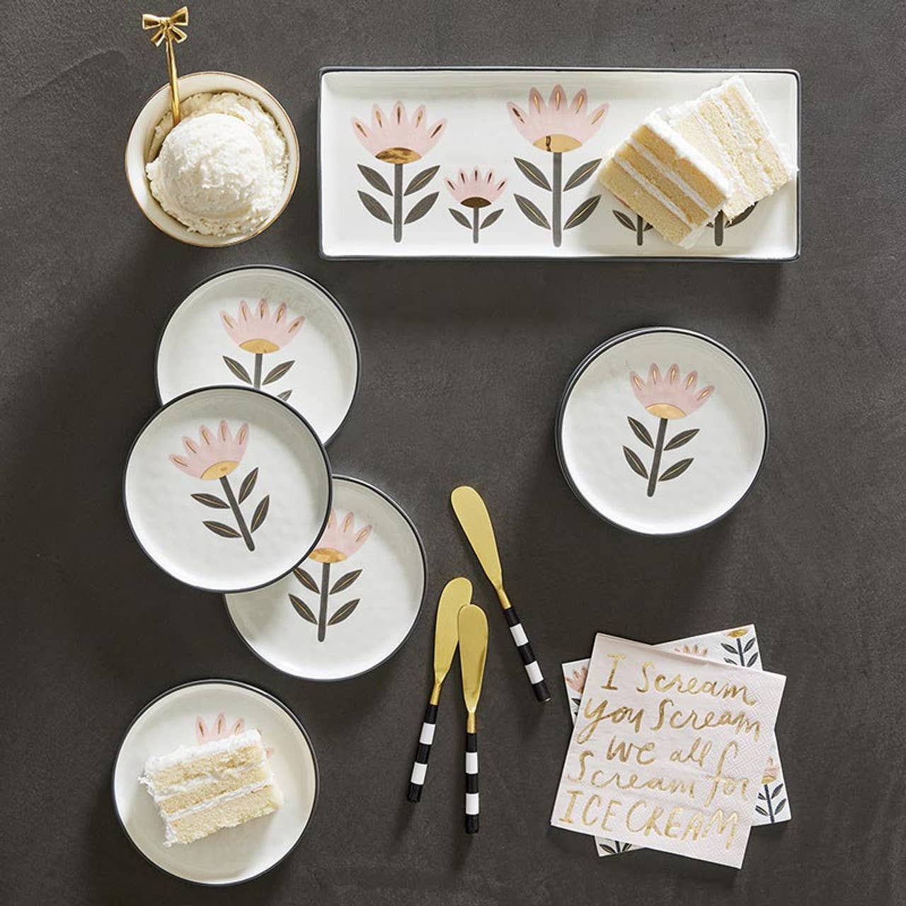 Ceramic Flower Tray - La Vie Est Belle