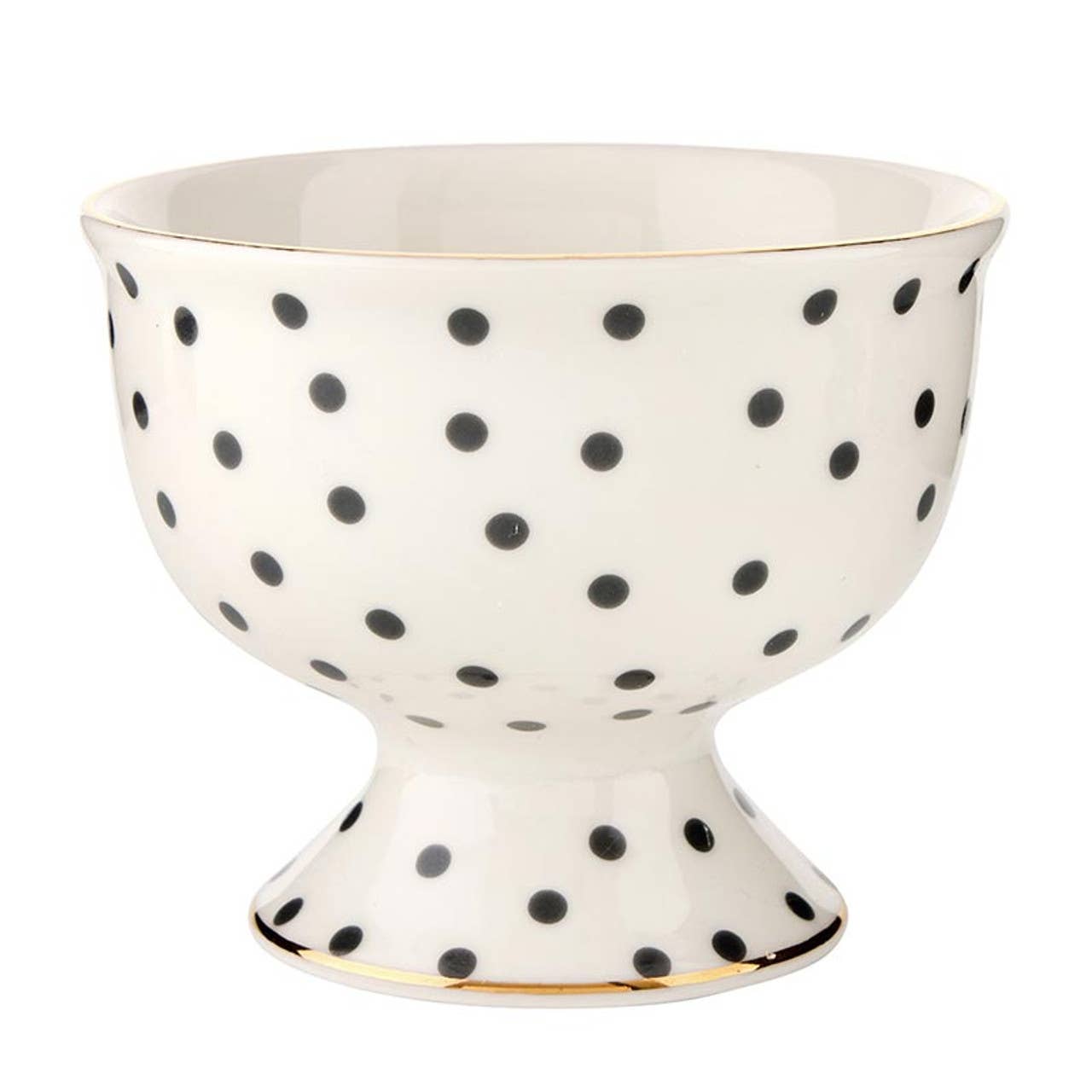 Ceramic Ice Cream Bowl - Polka Dots - La Vie Est Belle
