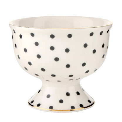 Ceramic Ice Cream Bowl - Polka Dots - La Vie Est Belle