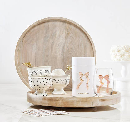 Ceramic Ice Cream Bowl - Polka Dots - La Vie Est Belle