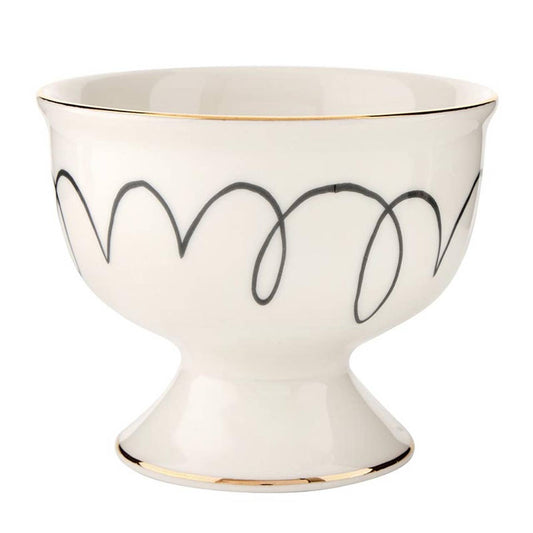 Ceramic Ice Cream Bowl - Squiggles - La Vie Est Belle