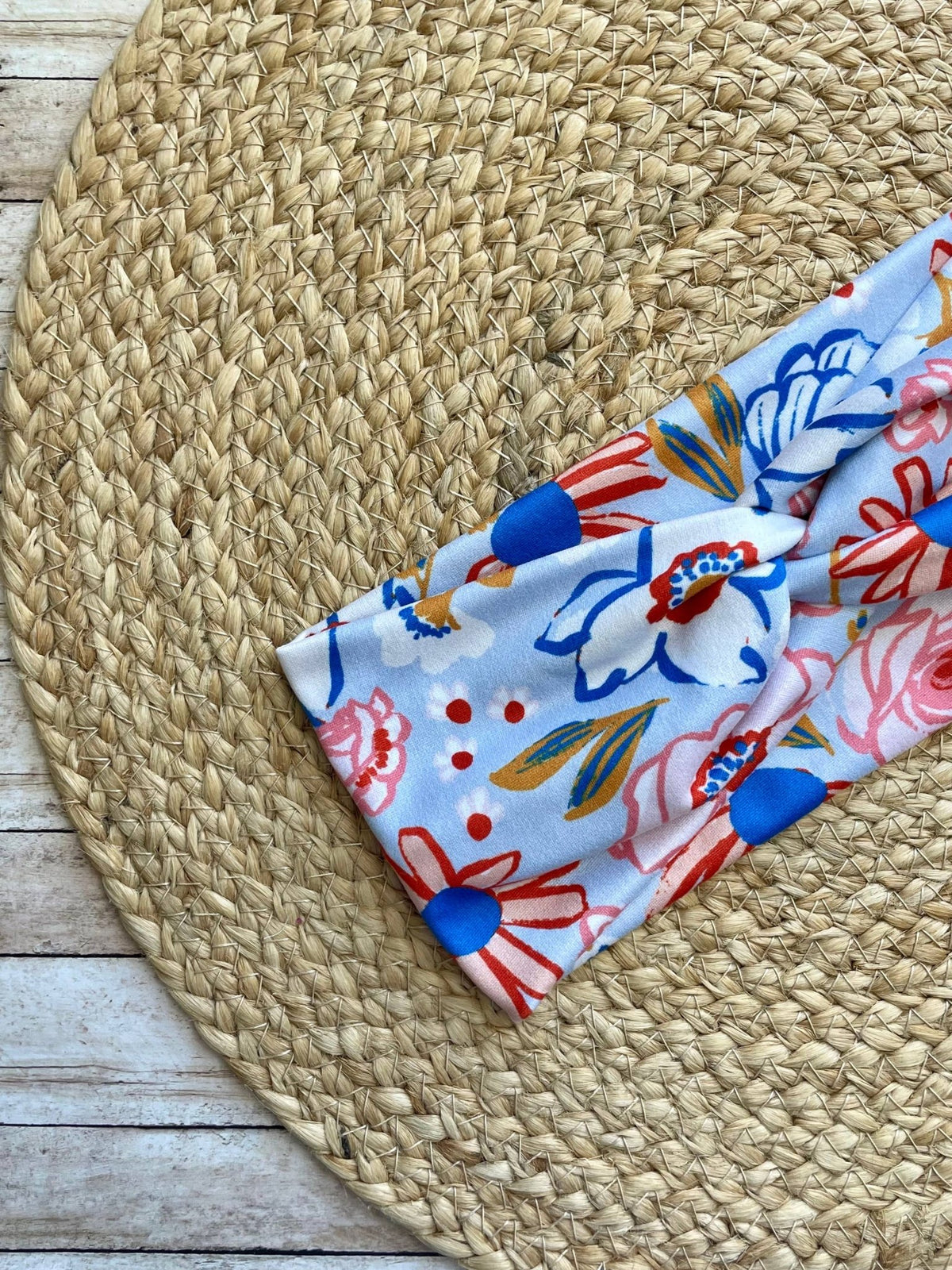 Charleston Florals Knit Twist Headband - La Vie Est Belle