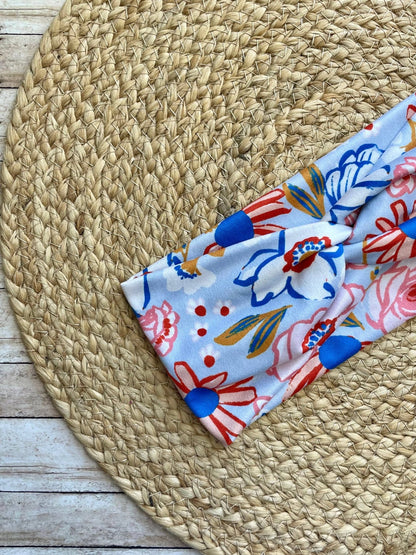 Charleston Florals Knit Twist Headband - La Vie Est Belle