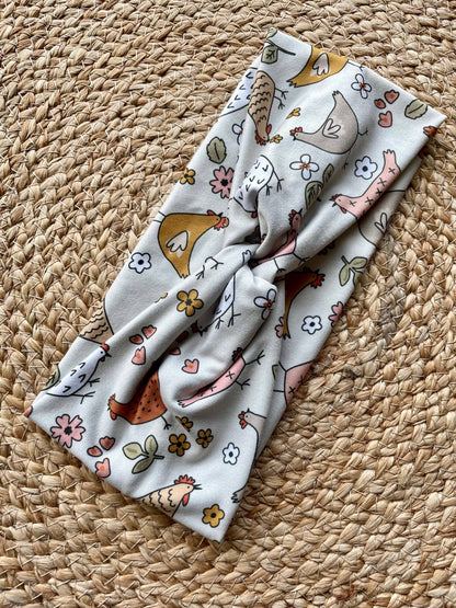 Chickens Knit Twist Headband - La Vie Est Belle