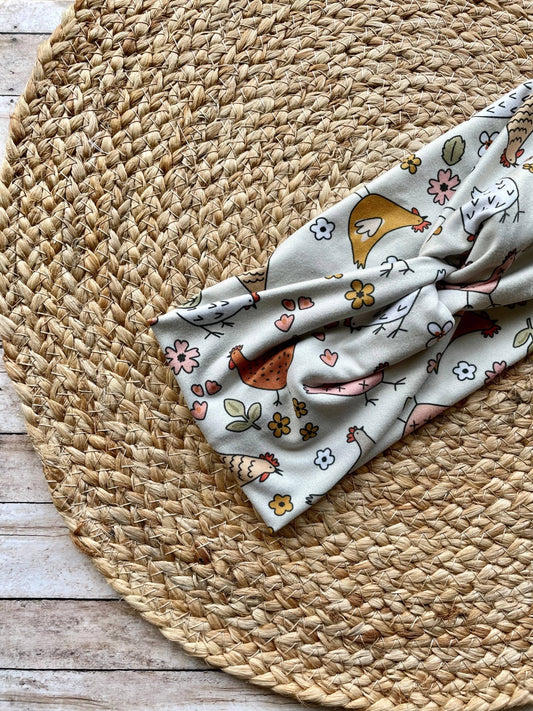 Chickens Knit Twist Headband - La Vie Est Belle