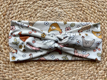 Chickens Knit Twist Headband - La Vie Est Belle