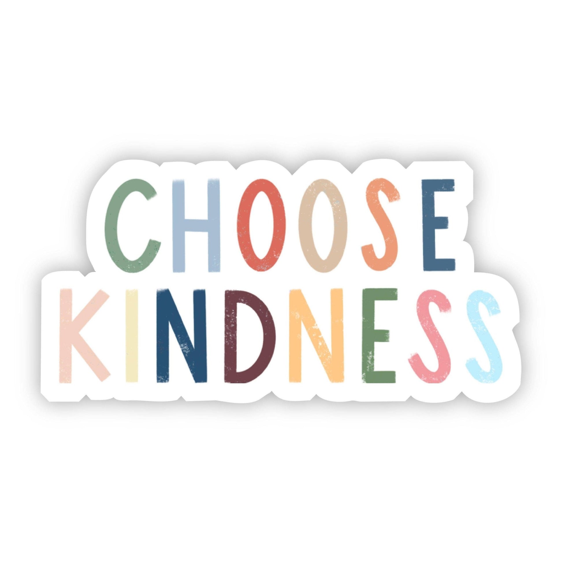 Choose Kindness Multicolor Lettering Sticker - La Vie Est Belle