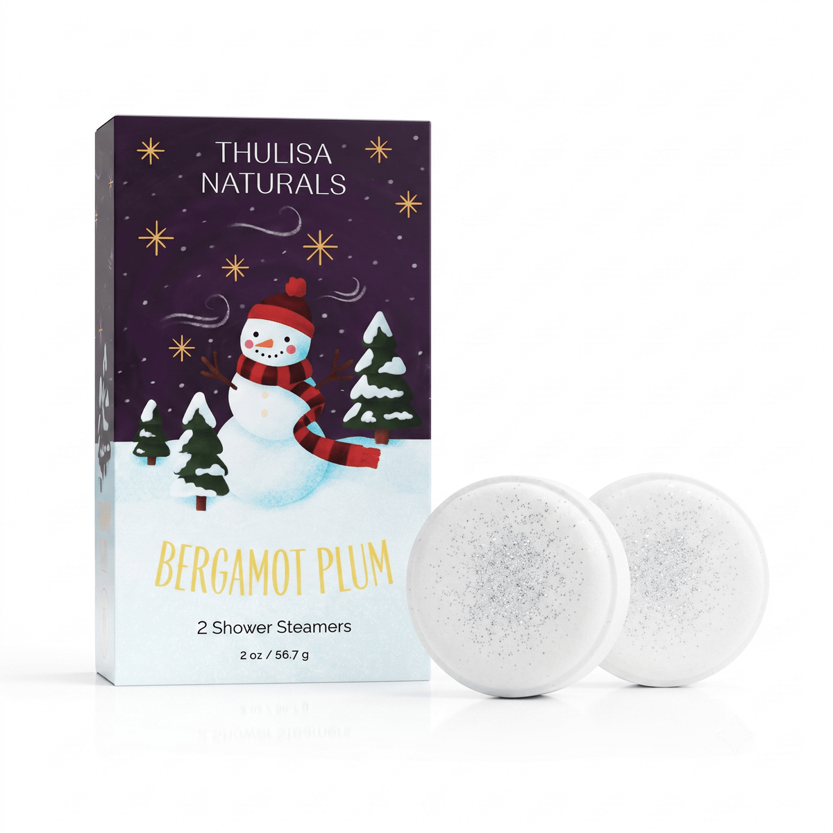 Christmas Bergamot Plum Shower Steamers Gift Set - La Vie Est Belle