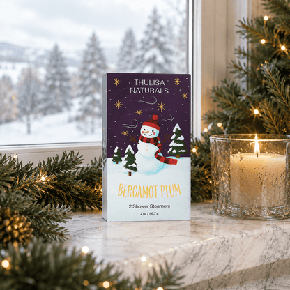 Christmas Bergamot Plum Shower Steamers Gift Set - La Vie Est Belle