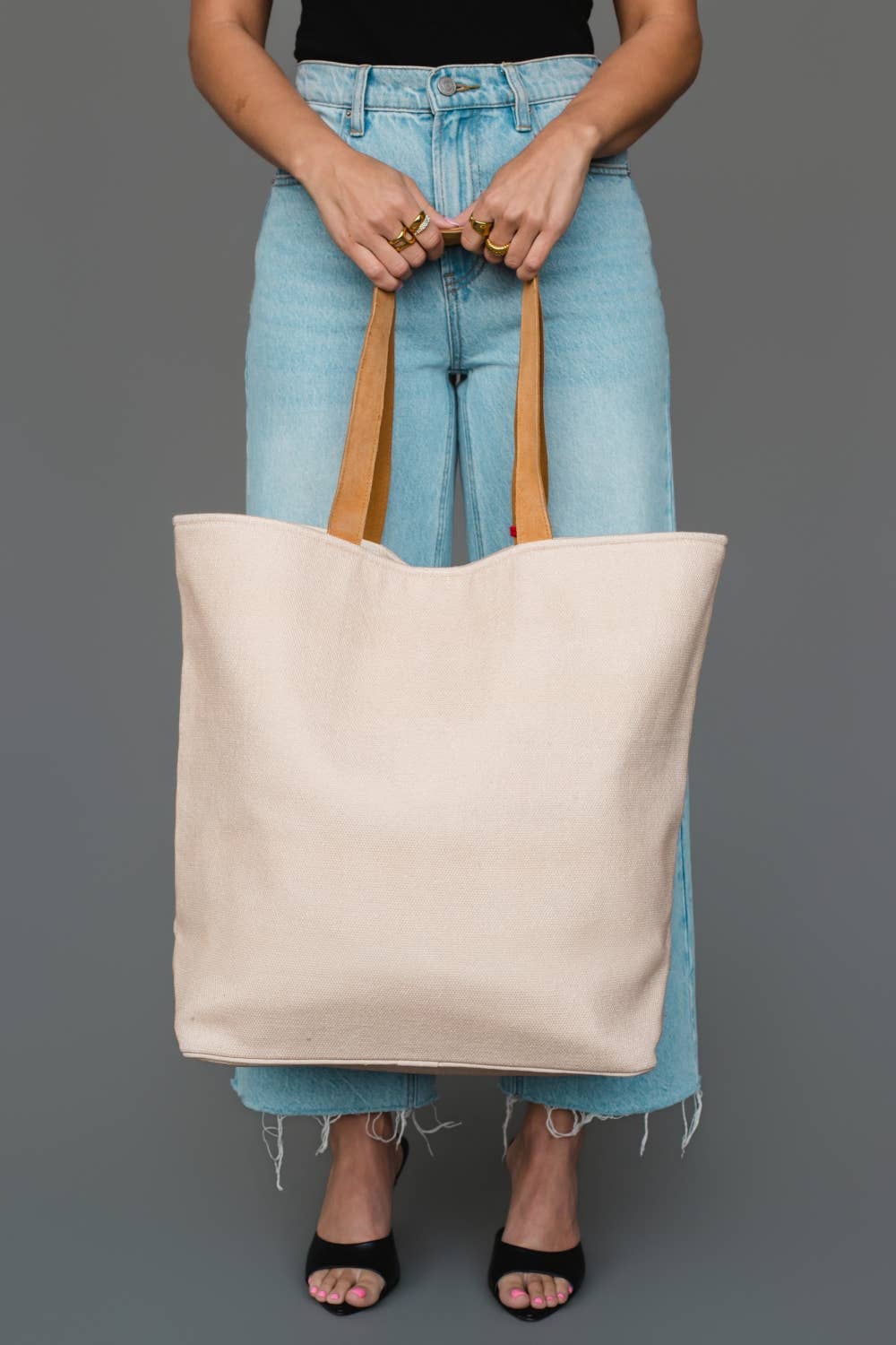 Christmas Village Scene Tote - La Vie Est Belle