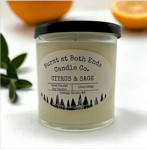 Citrus & Sage - 10 oz Jar - La Vie Est Belle