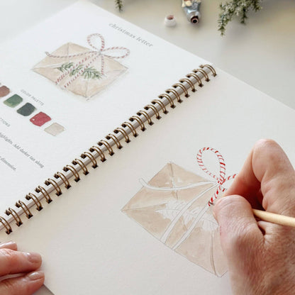 Classic Christmas Watercolor Workbook - La Vie Est Belle