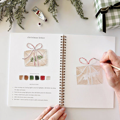 Classic Christmas Watercolor Workbook - La Vie Est Belle