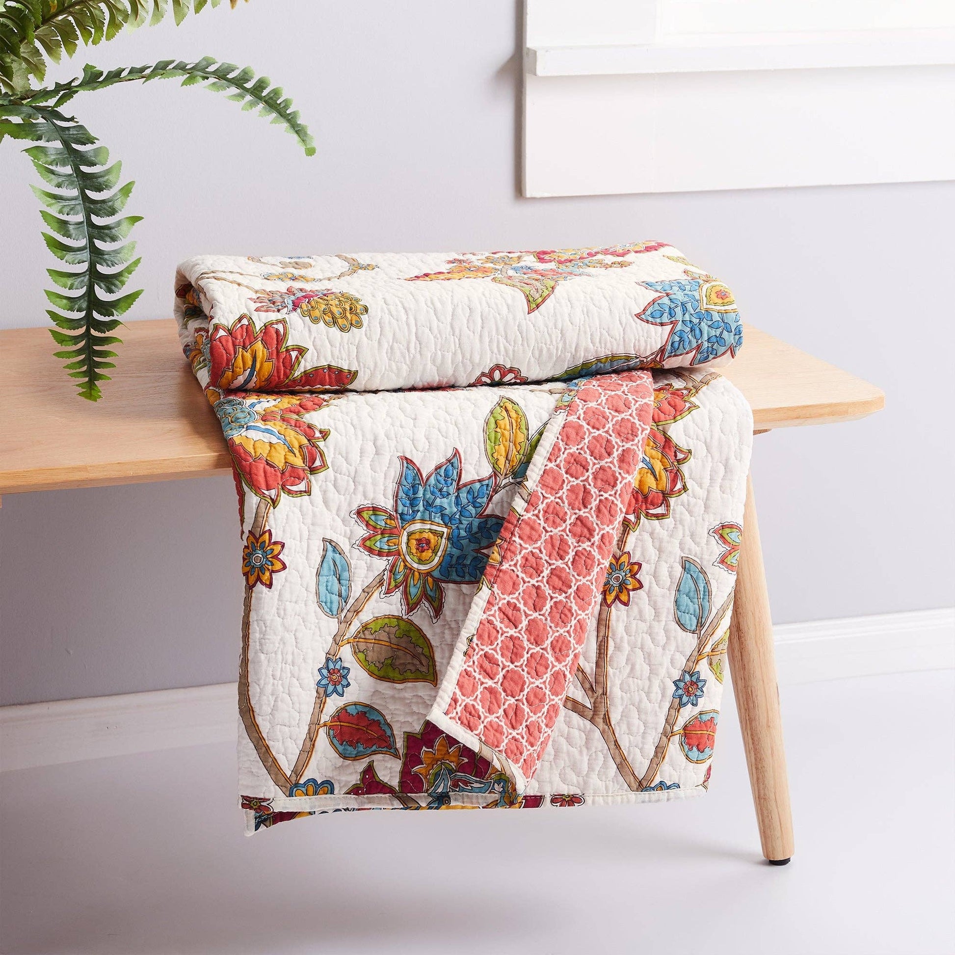 Clementine Quilted Throw - La Vie Est Belle