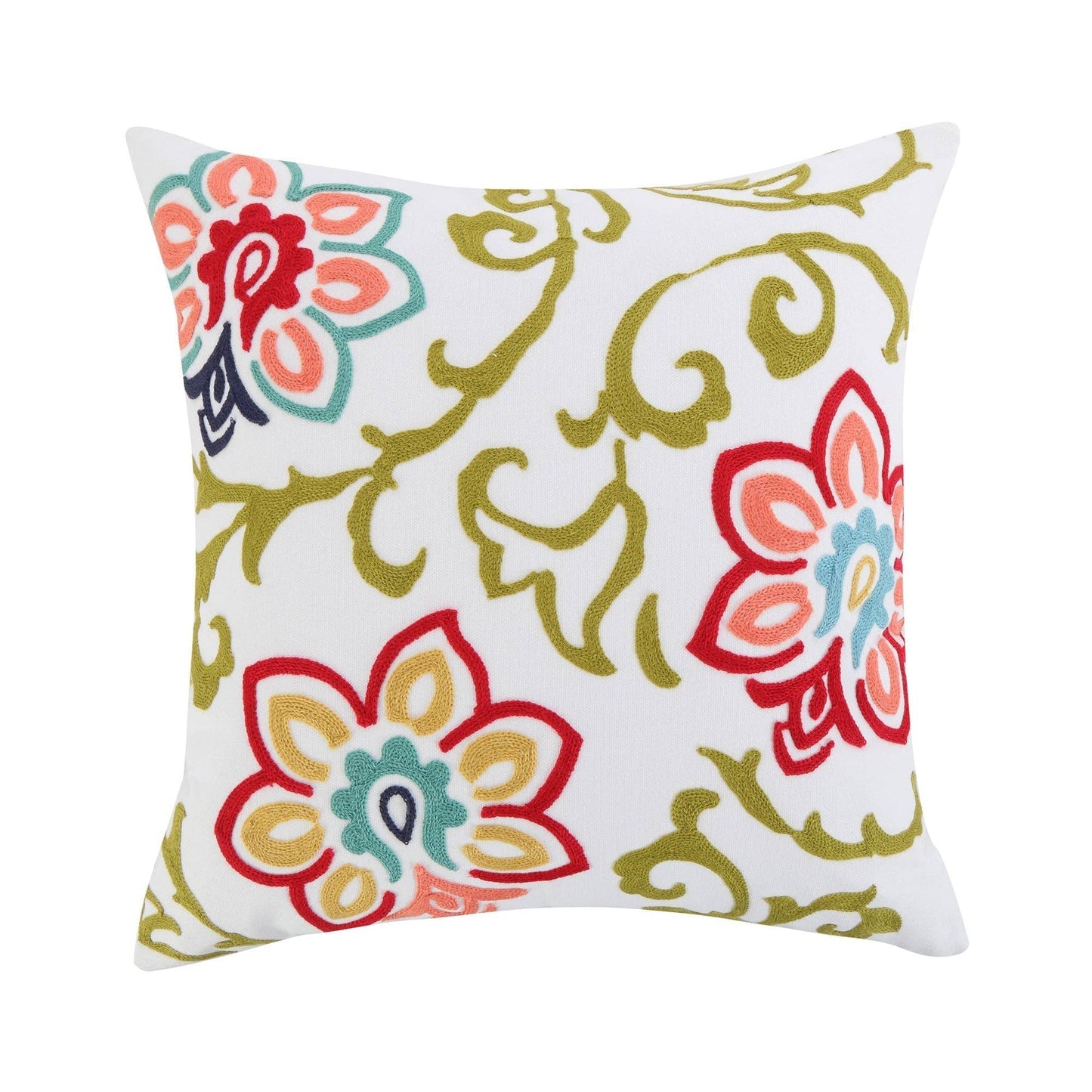 Clementine Spring Floral Pillow - La Vie Est Belle