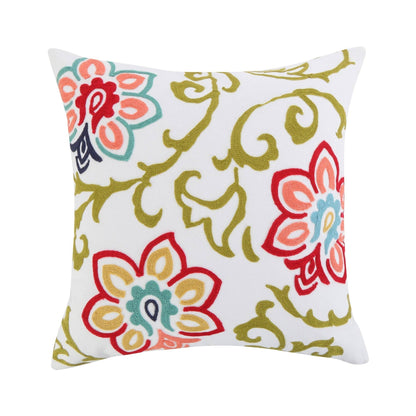 Clementine Spring Floral Pillow - La Vie Est Belle