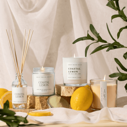 Coastal Lemon 11 oz Soy Candle - La Vie Est Belle