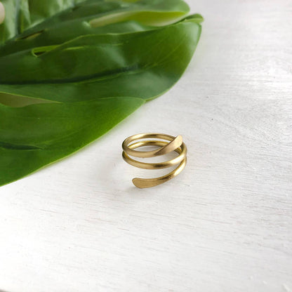 Coiled Wrap Ring - Gold - La Vie Est Belle