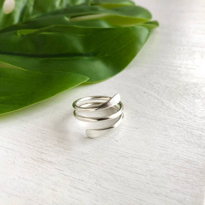 Coiled Wrap Ring - Silver - La Vie Est Belle